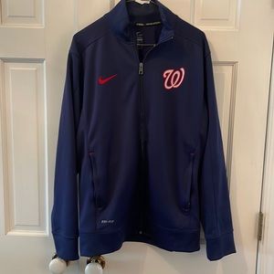 Nike Washington Nationals Nike Dry Fit Track Jacket men's M 100% poly